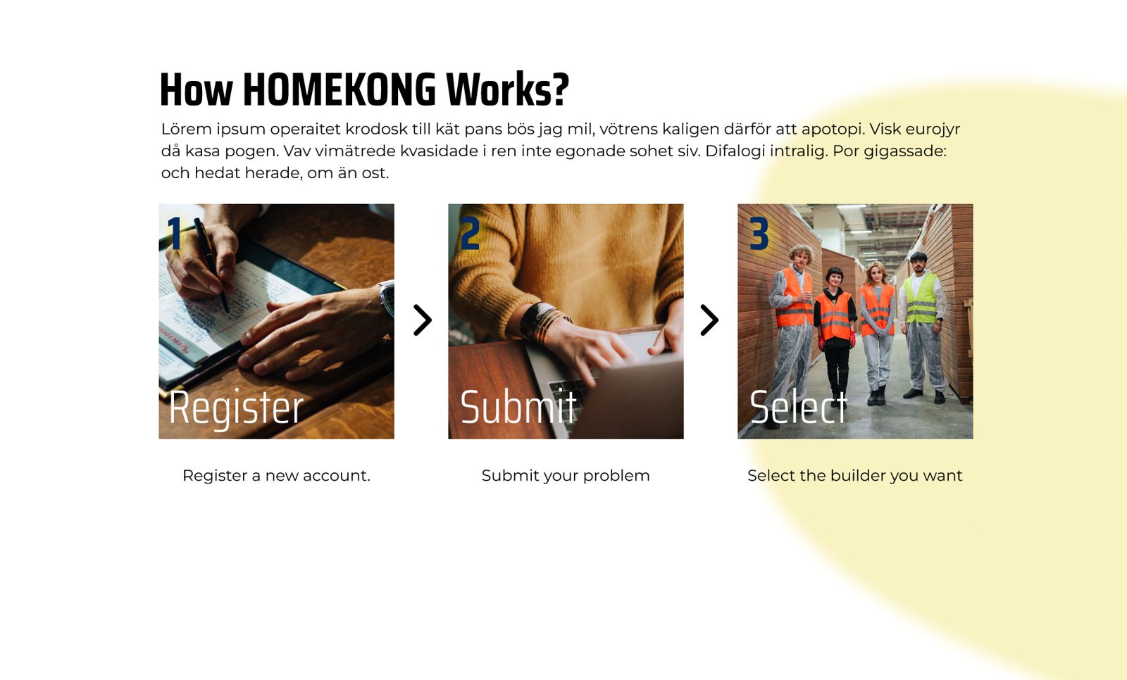 HOMEKONG how it works screen