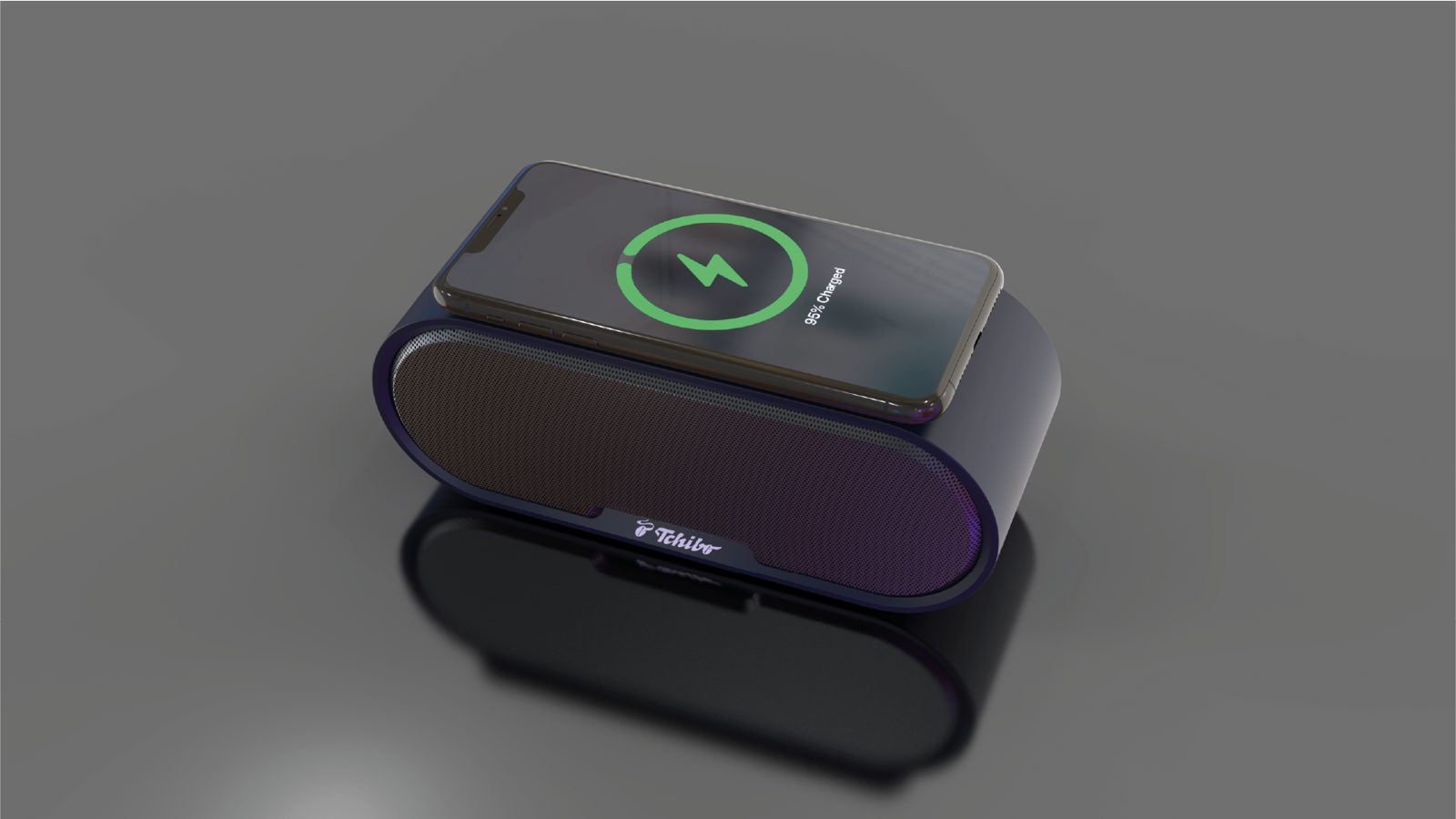 Speaker concept with wireless charging